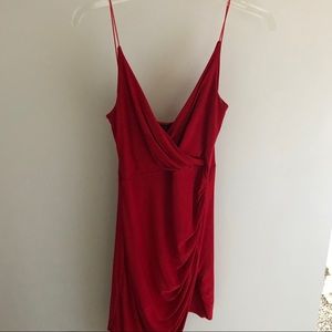 Red bodycon dress